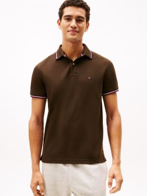 Regular Fit Tommy Wicking Polo, Dark Coffee