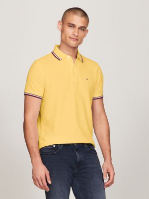 Tommy hilfiger hot sale yellow polo shirt