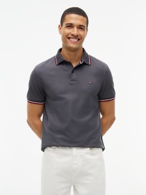 Regular Fit Tommy Wicking Polo, Charcoal