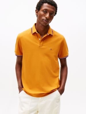 Regular Fit Tommy Wicking Polo, Autumn Orange