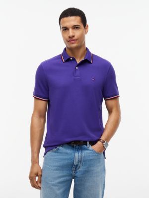 Regular Fit Tommy Wicking Polo, Winter Grape