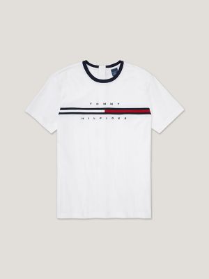 Tommy Hilfiger Striped Slim Fit Cotton T-Shirt