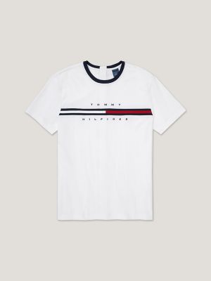 Seated Fit Signature Stripe T-Shirt, Optic White