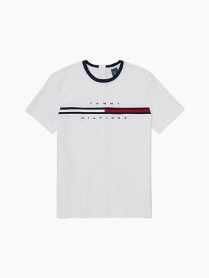 Seated Fit Signature Stripe T-Shirt, Bright White