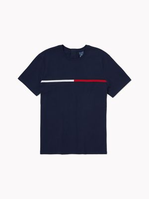 Seated Fit Signature Stripe T-Shirt, Sky Captain