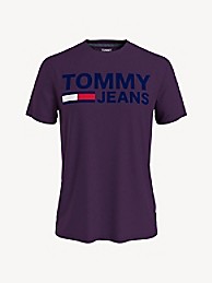 타미 진스 티셔츠 TOMMY JEANS Logo T-Shirt,LOGANBERRY PURPLE