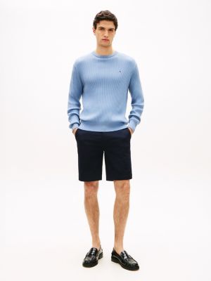 Straight Fit Twill 9" Chino Short, Navy