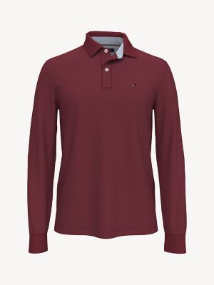 ESSENTIAL CUSTOM FIT SOLID LONG-SLEEVE POLO