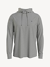 타미 힐피거 Tommy Hilfiger Essential Hooded T-Shirt,LIGHT GREY