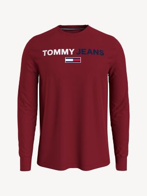 Tommy Long-Sleeve T-Shirt, Red