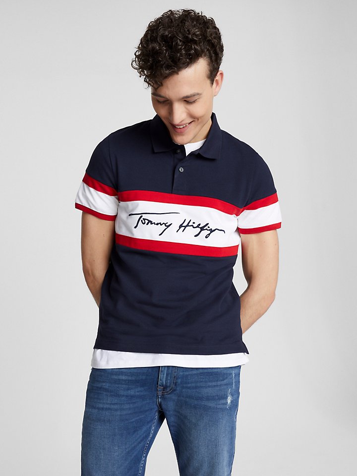 geluk uitdrukking blad Men's Polo Shirts - Long & Short Sleeve | Tommy Hilfiger USA