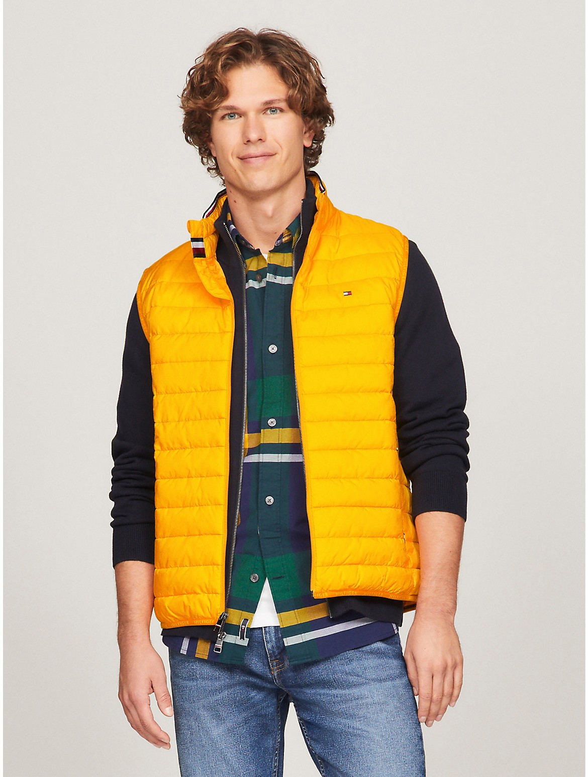 Tommy Hilfiger Recycled Packable Vest In Sun Rays