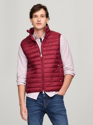 Tommy Hilfiger Packable Padded Recycled Vest Red