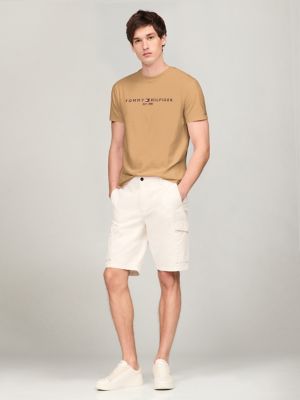 Embroidered Tommy Logo T-Shirt, Pinecone Tan