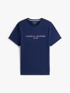 Embroidered Tommy Logo T-Shirt — Light Navy 5