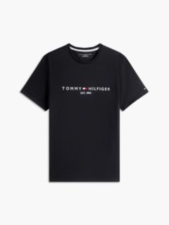 Embroidered Tommy Logo T-Shirt — Black 5