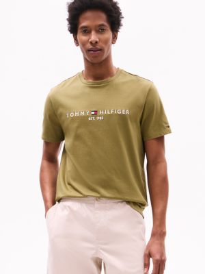 Embroidered Tommy Logo T-Shirt, Uniform Olive