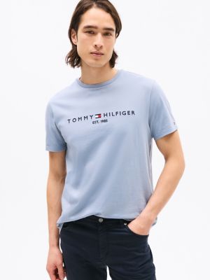Embroidered Tommy Logo T-Shirt, Rich Grey