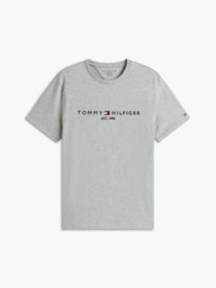 Embroidered Tommy Logo T-Shirt — Grey Heather 5