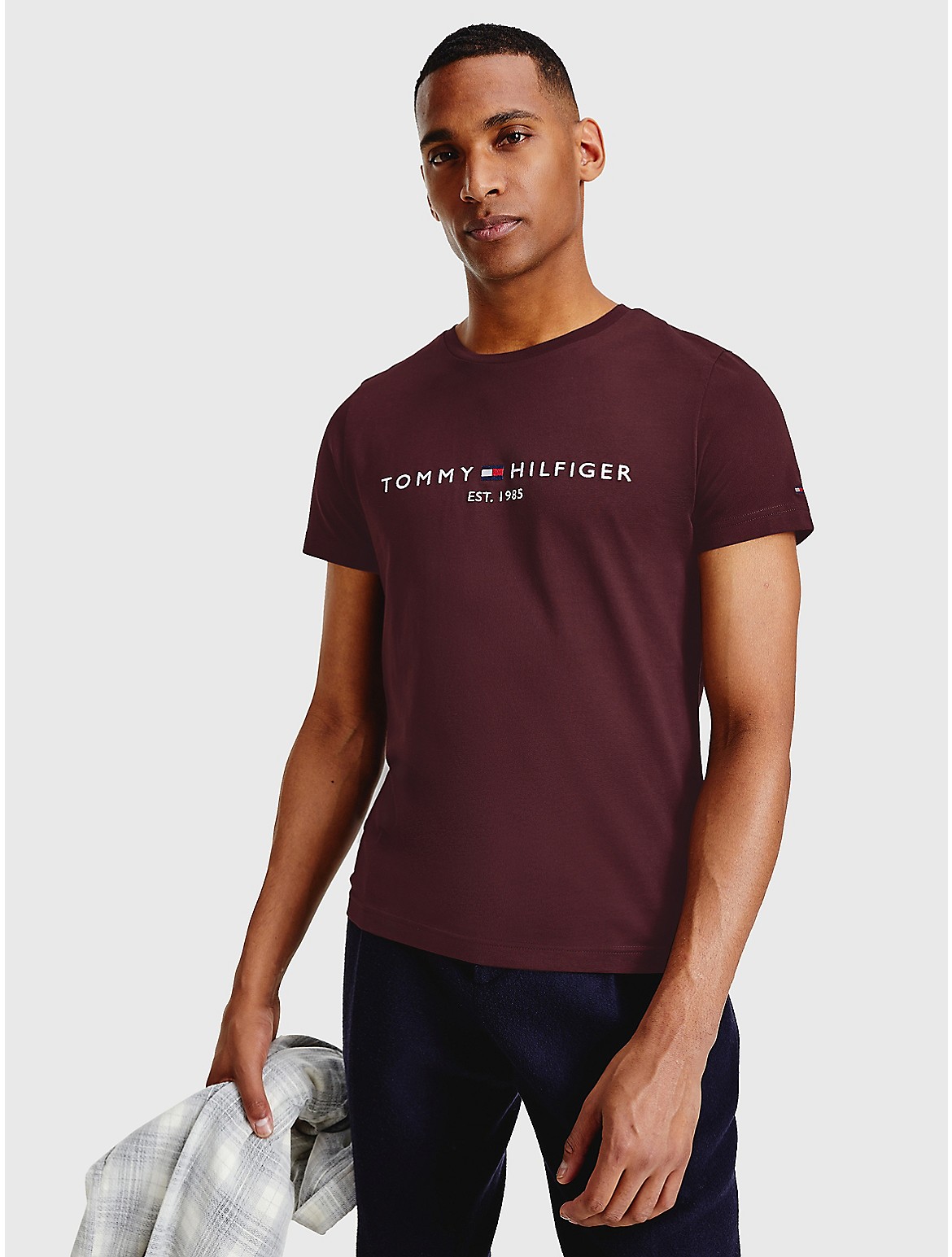Tommy Hilfiger Men's Embroidered Tommy Logo T-Shirt