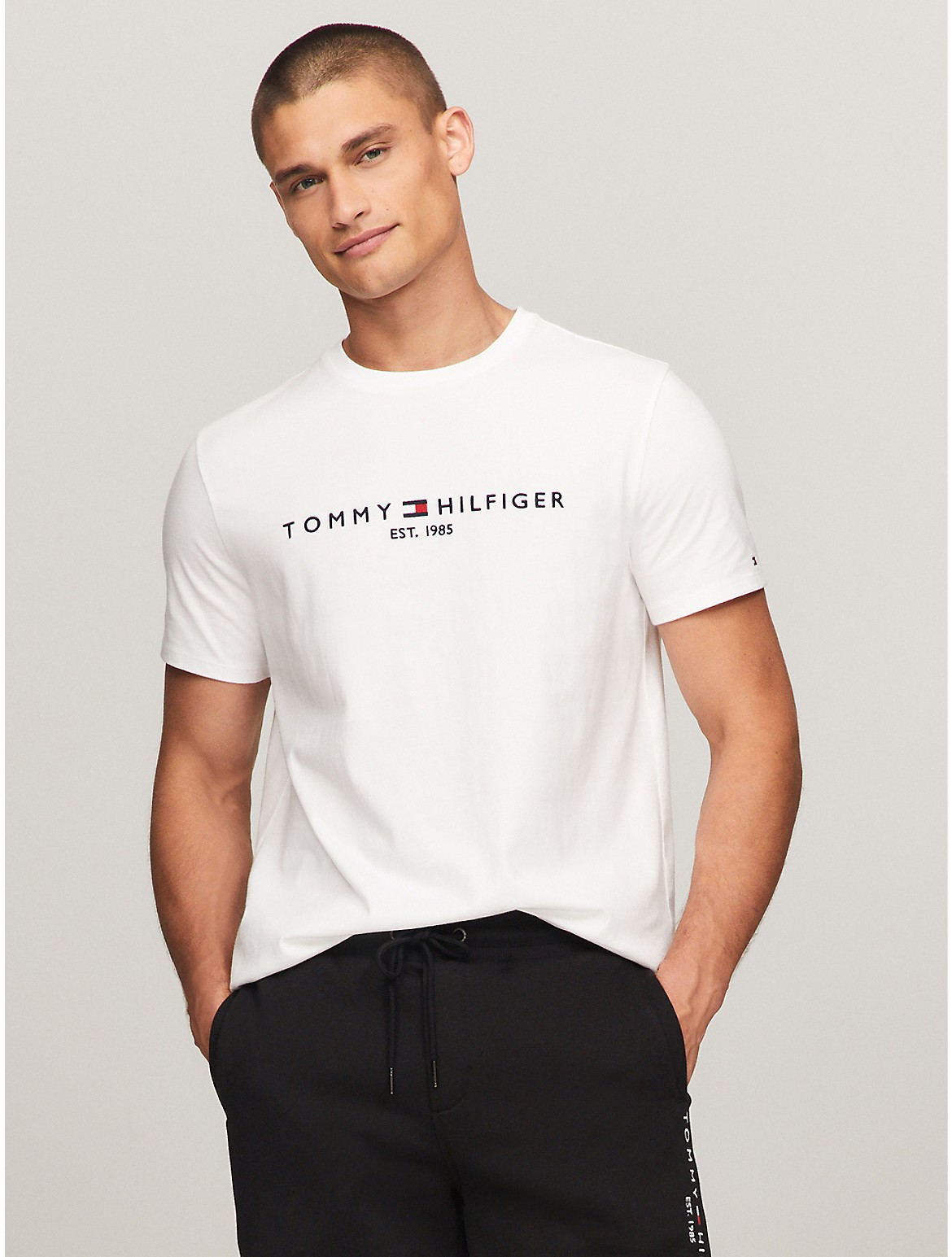 Tommy Hilfiger Men's Embroidered Tommy Logo T-Shirt