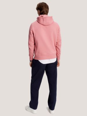 Tommy hilfiger pink outlet hoodie mens