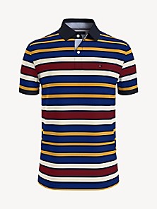 Tommy Hilfiger Polo shirt blauw gestippeld casual uitstraling Mode Shirts Polo shirts 