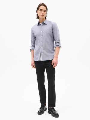 Slim Fit Oxford Shirt, Navy/White
