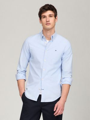 Slim Fit Oxford Shirt, Dress Shirt Blue