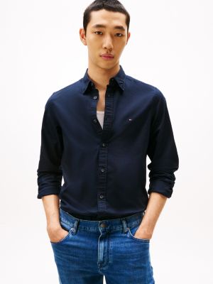 Slim Fit Oxford Shirt, Light Navy