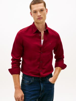 Slim Fit Oxford Shirt, Rouge