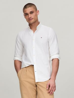 White tommy hilfiger cheap shirt mens