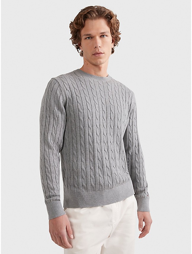 Solid Cable Crewneck | Tommy Hilfiger