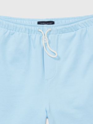 Monogrammed velvet jersey shorts