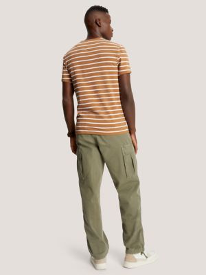 Slim Fit Premium Stretch Stripe T-Shirt, Golden Rays