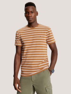 Slim Fit Premium Stretch Stripe T-Shirt, Golden Rays
