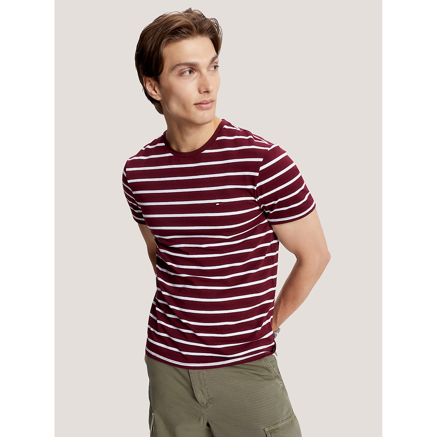 TOMMY HILFIGER Extra Slim Fit Premium Stripe T-Shirt