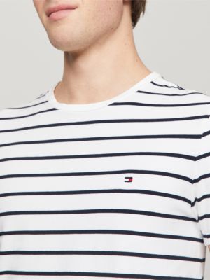 Slim Fit Tommy T-Shirt Stretch Stripe Premium | Hilfiger