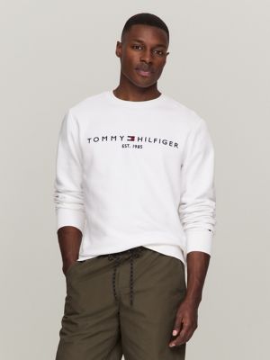 Tommy hilfiger linear logo hot sale sweatshirt