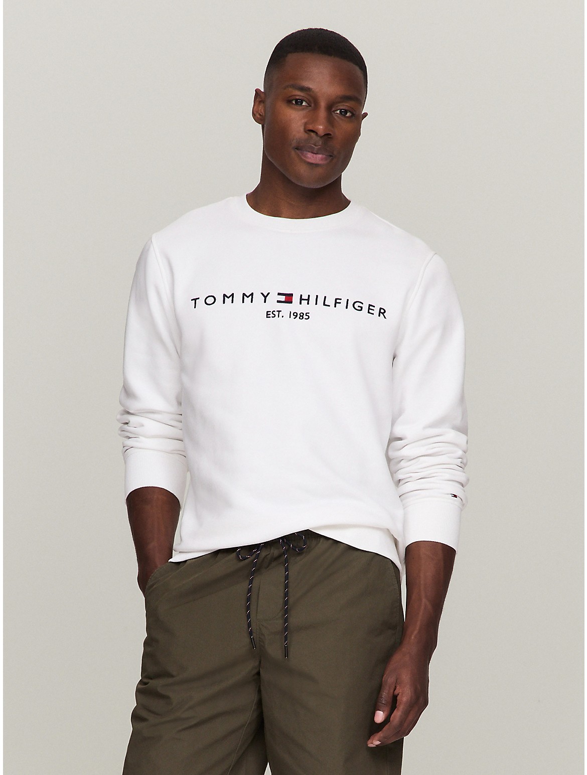Tommy Hilfiger Men's Embroidered Tommy Logo Sweatshirt