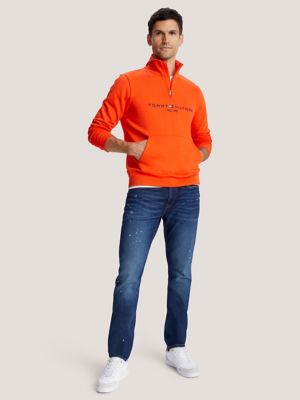 トミーページ Embroidered Tommy Logo Quarter-Zip | Tommy Hilfiger USA
