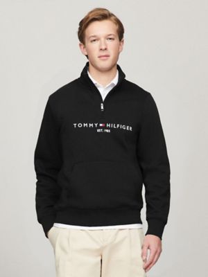 Tommy hilfiger outlet black sweatshirt mens