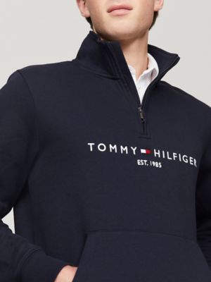 Embroidered Tommy Logo Quarter-Zip | Tommy Hilfiger