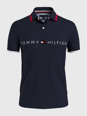 Regan Modsætte sig Generel Slim Fit Embroidered Tommy Logo Polo | Tommy Hilfiger