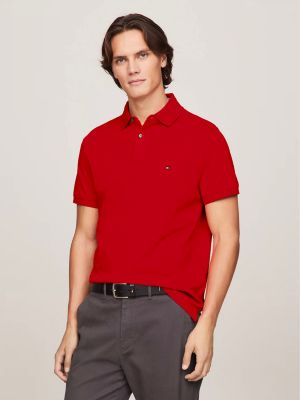 Regular Fit Tommy Polo, Primary Red