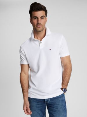 Polo Tommy Hilfiger Chest Stripe Blanc Homme