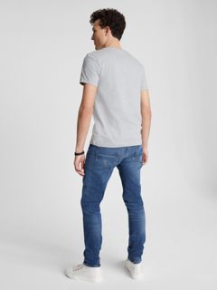 Slim Fit Solid V-Neck T-Shirt — Grey Heather 4