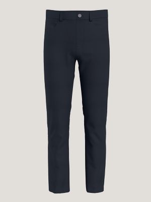 Twill Straight Fit Pant, Navy