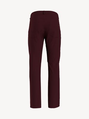 Twill Straight Fit Pant, Dark Cabernet