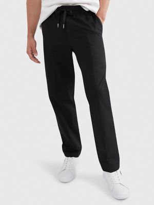 Solid Twill Drawstring Pant